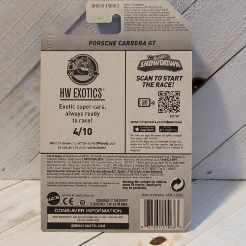 hot wheels porsche carrera gt Hw EXOTICS