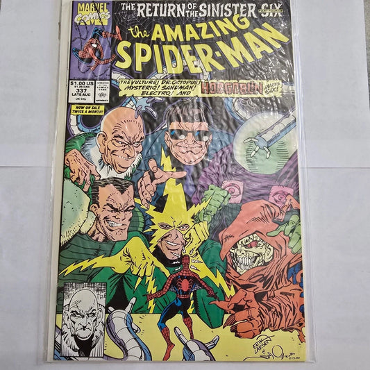 Amazing Spider-Man #337 Return of the Sinister Six Marvel 1990