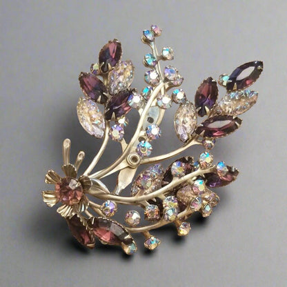 Vintage Rhinestone Brooch