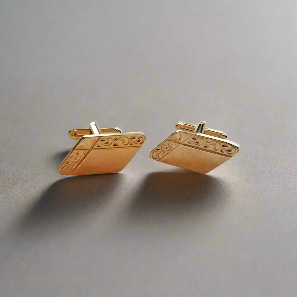 Vintage Gold Tone Cufflinks