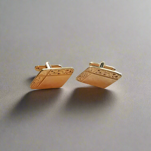Vintage Gold Tone Cufflinks