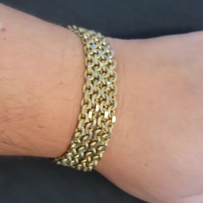 Vintage 4 Strand Chain Goldette NY Bracelet