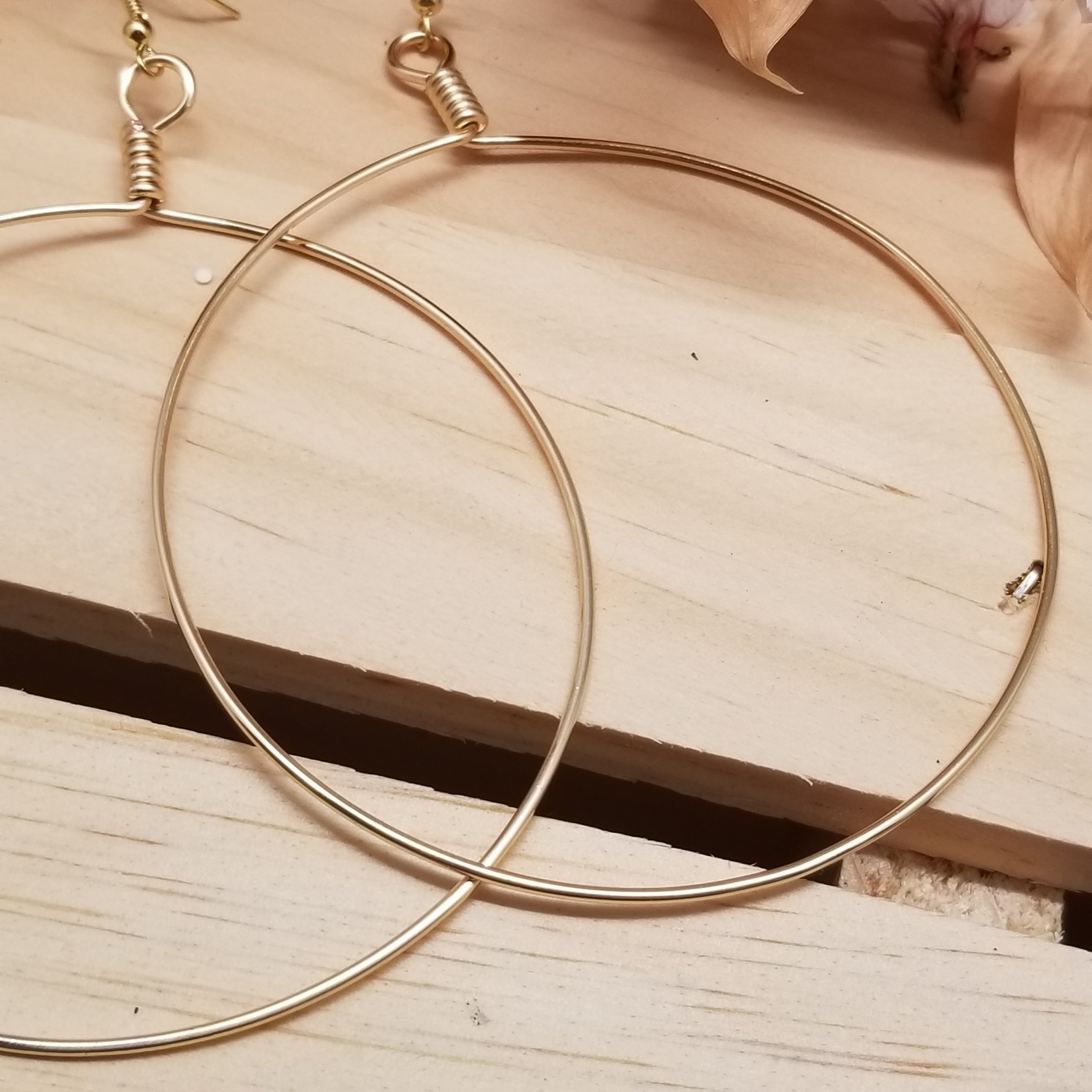 Handmade Copper Hoop Earrings