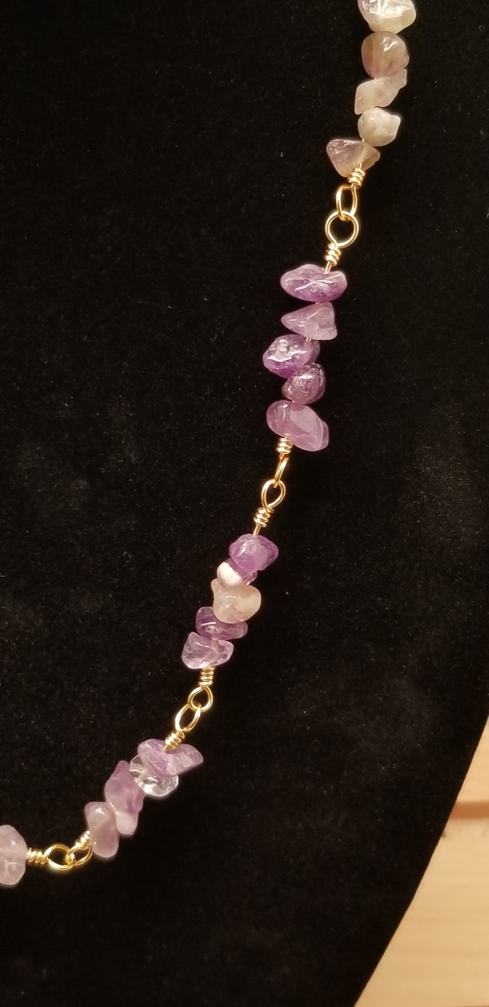 Handmade Amethyst Chain Necklace