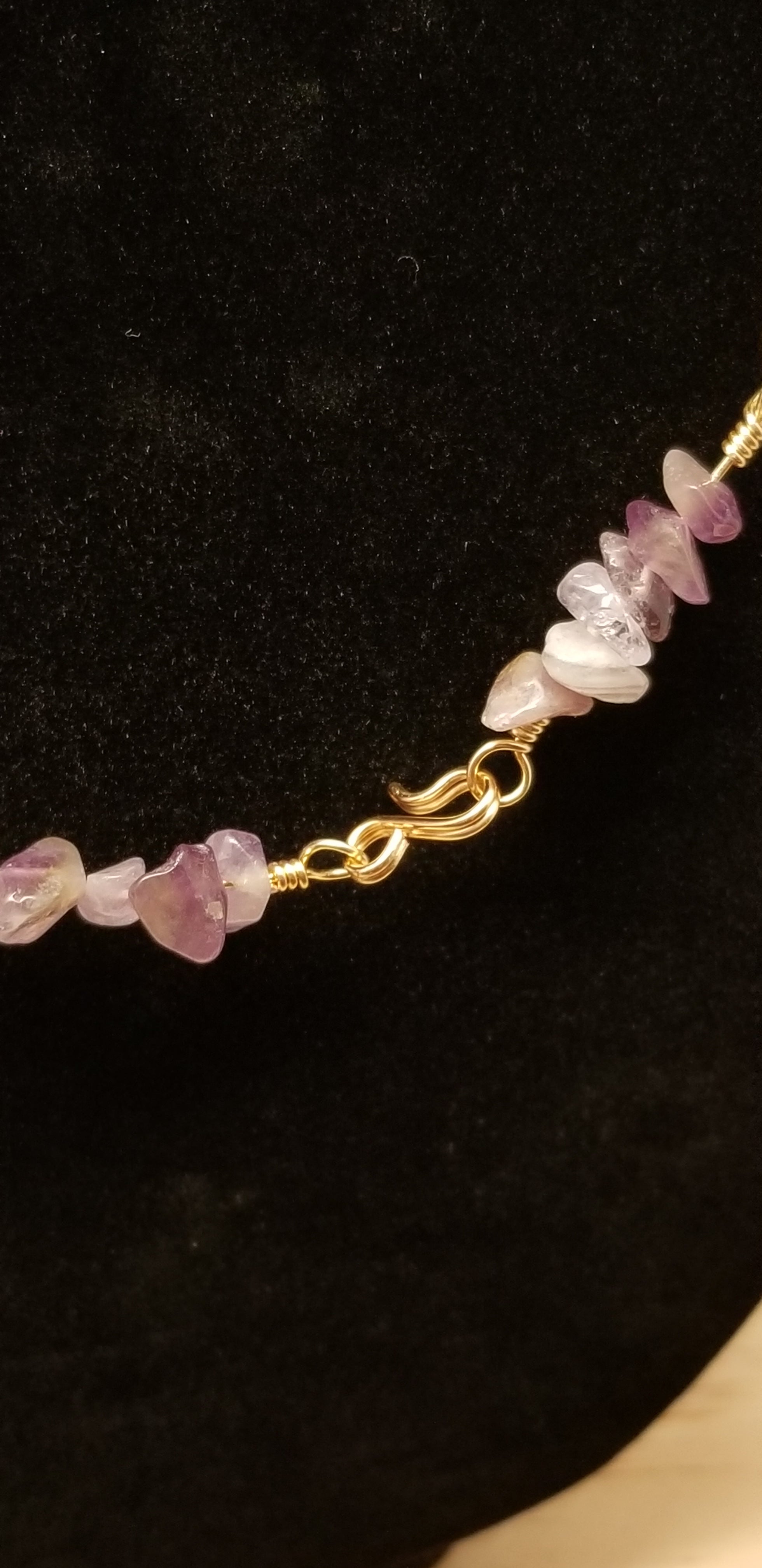 Handmade Amethyst Chain Necklace