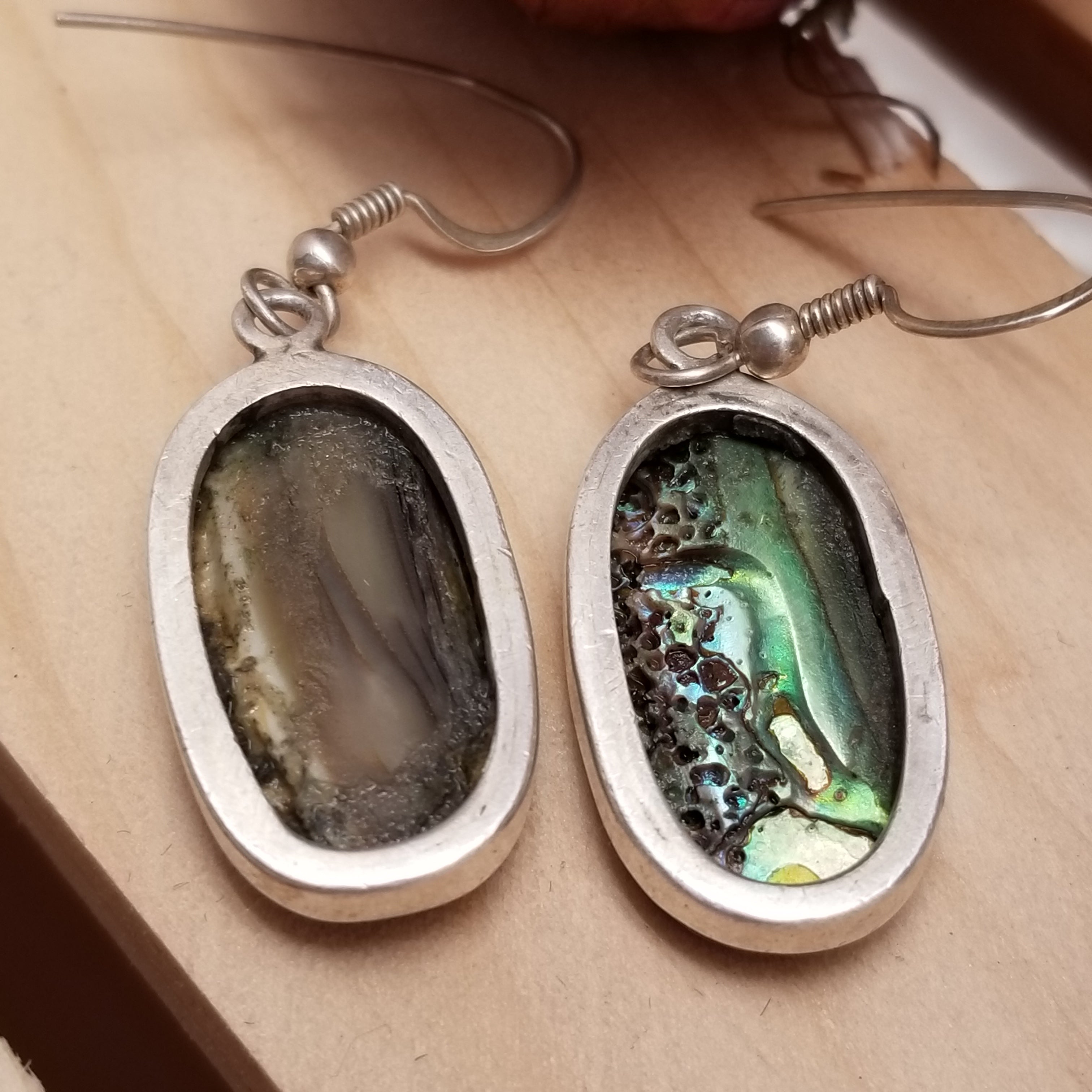 925 sterling Silver Abalone Earrings