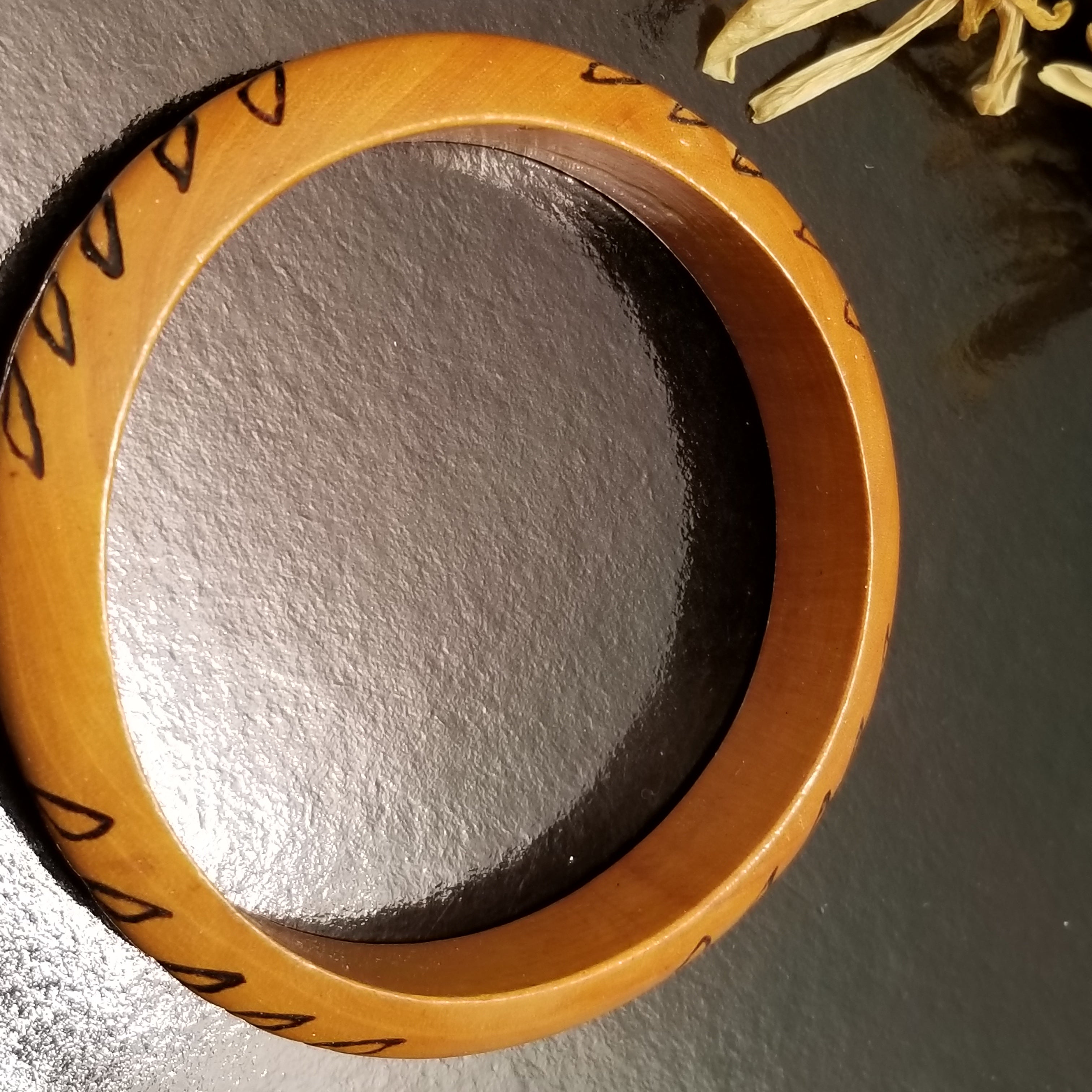 Lot of 4 Wooden Bangle Bracelets