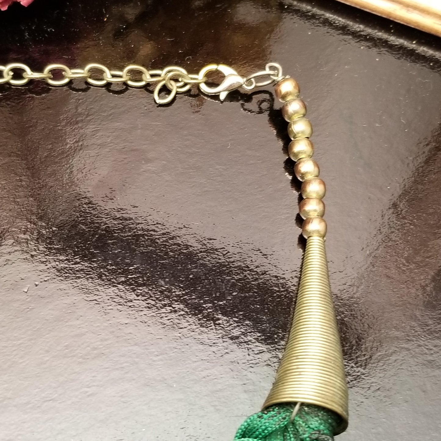 Green Braided Necklace