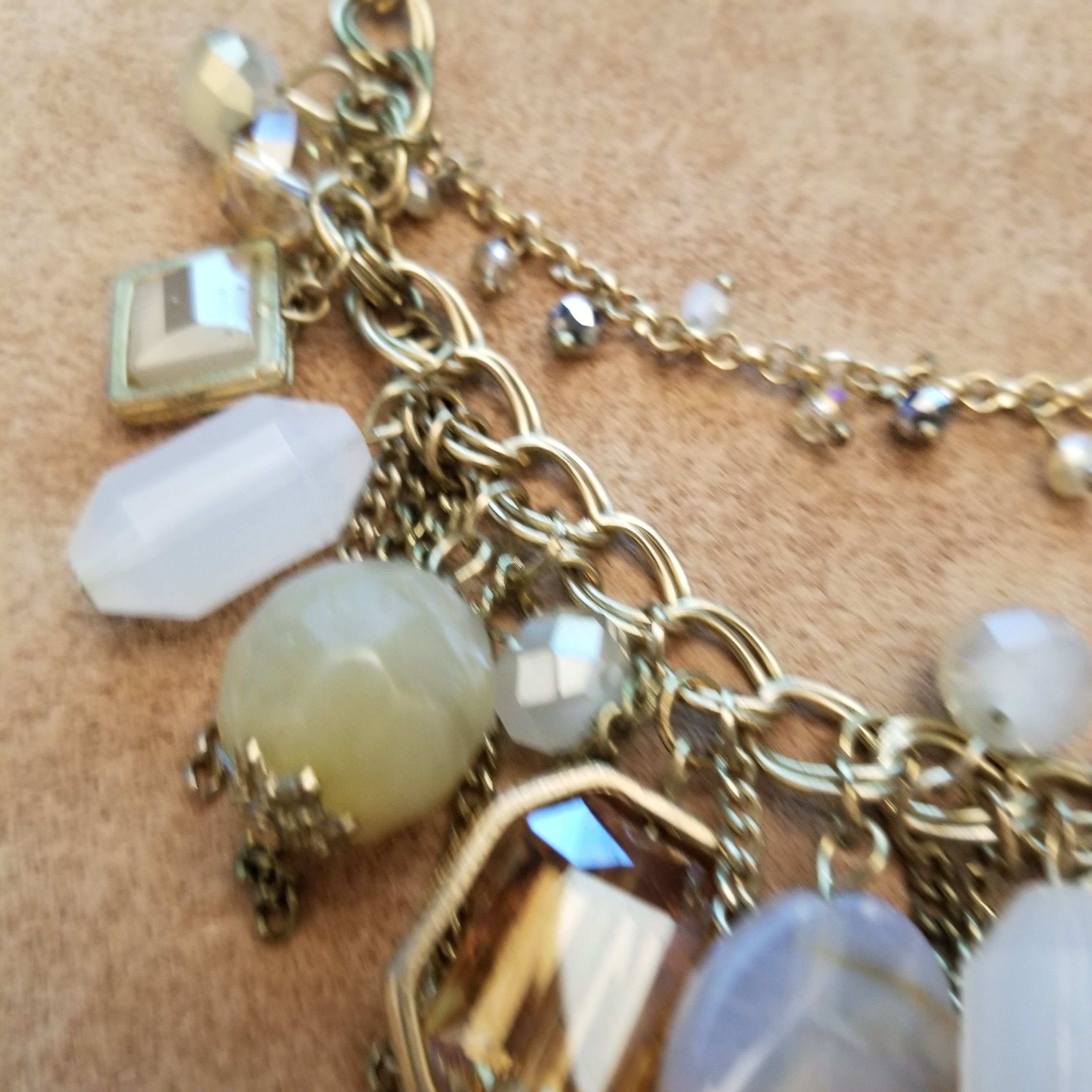 Gold Tone Fringe Necklace