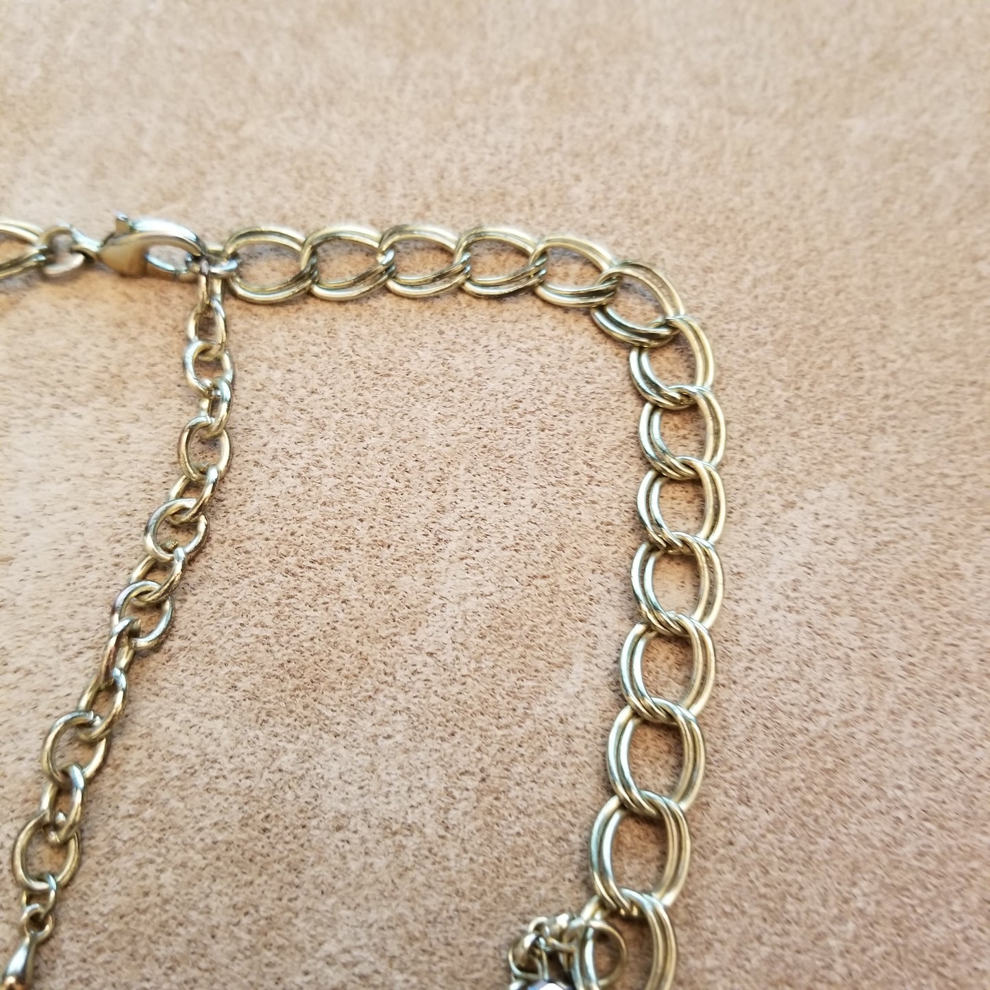 Gold Tone Fringe Necklace