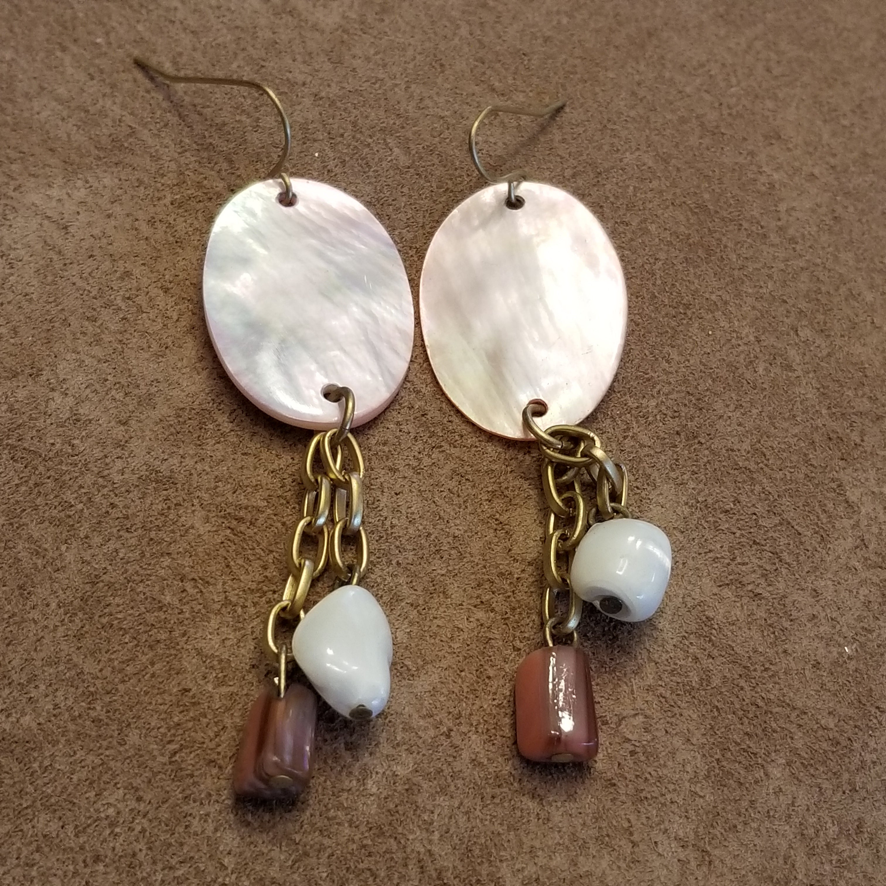 Pink Shell Earrings