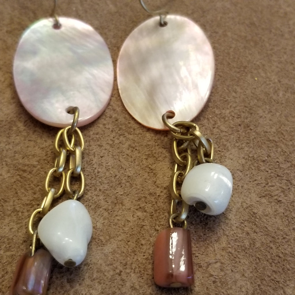 Pink Shell Earrings