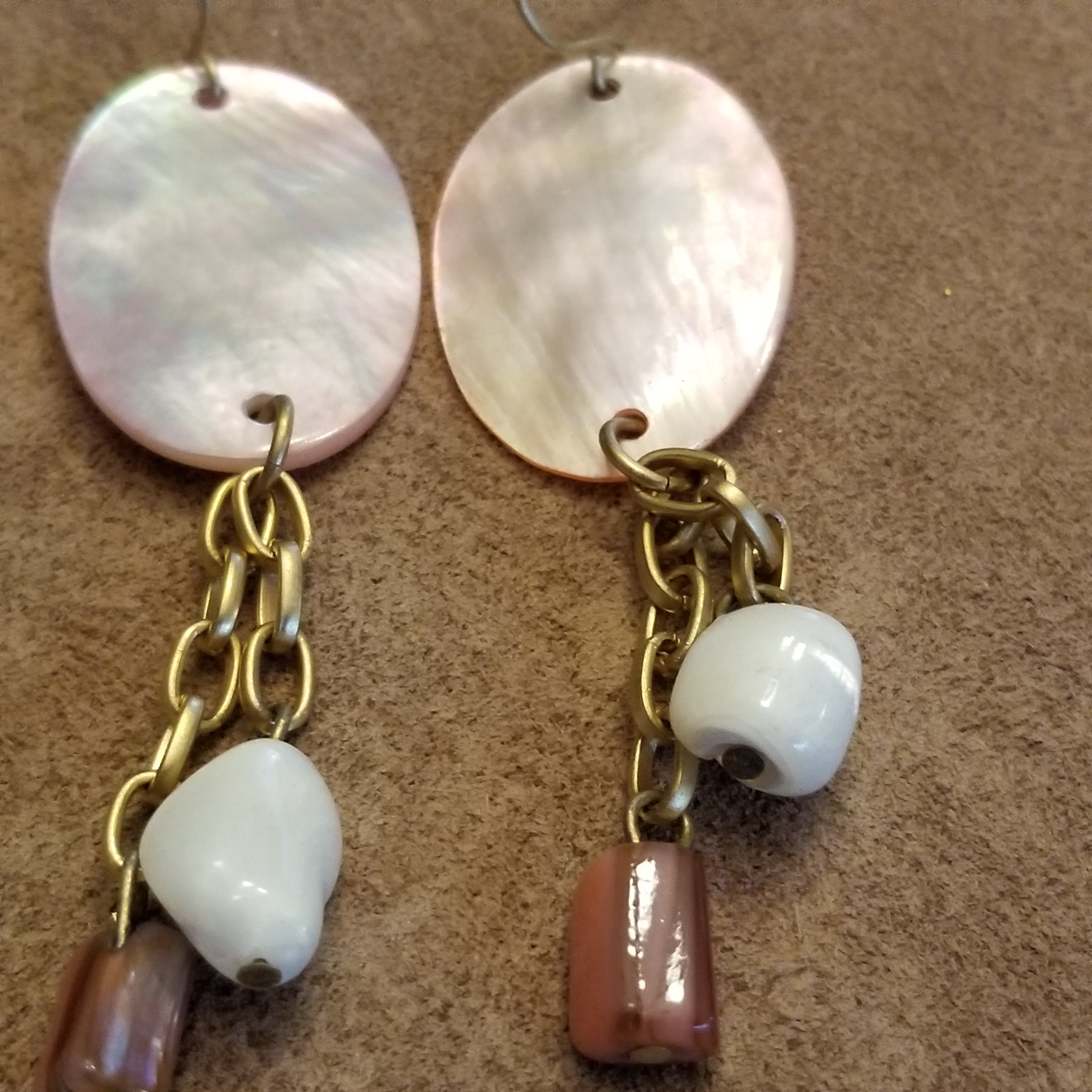 Pink Shell Earrings