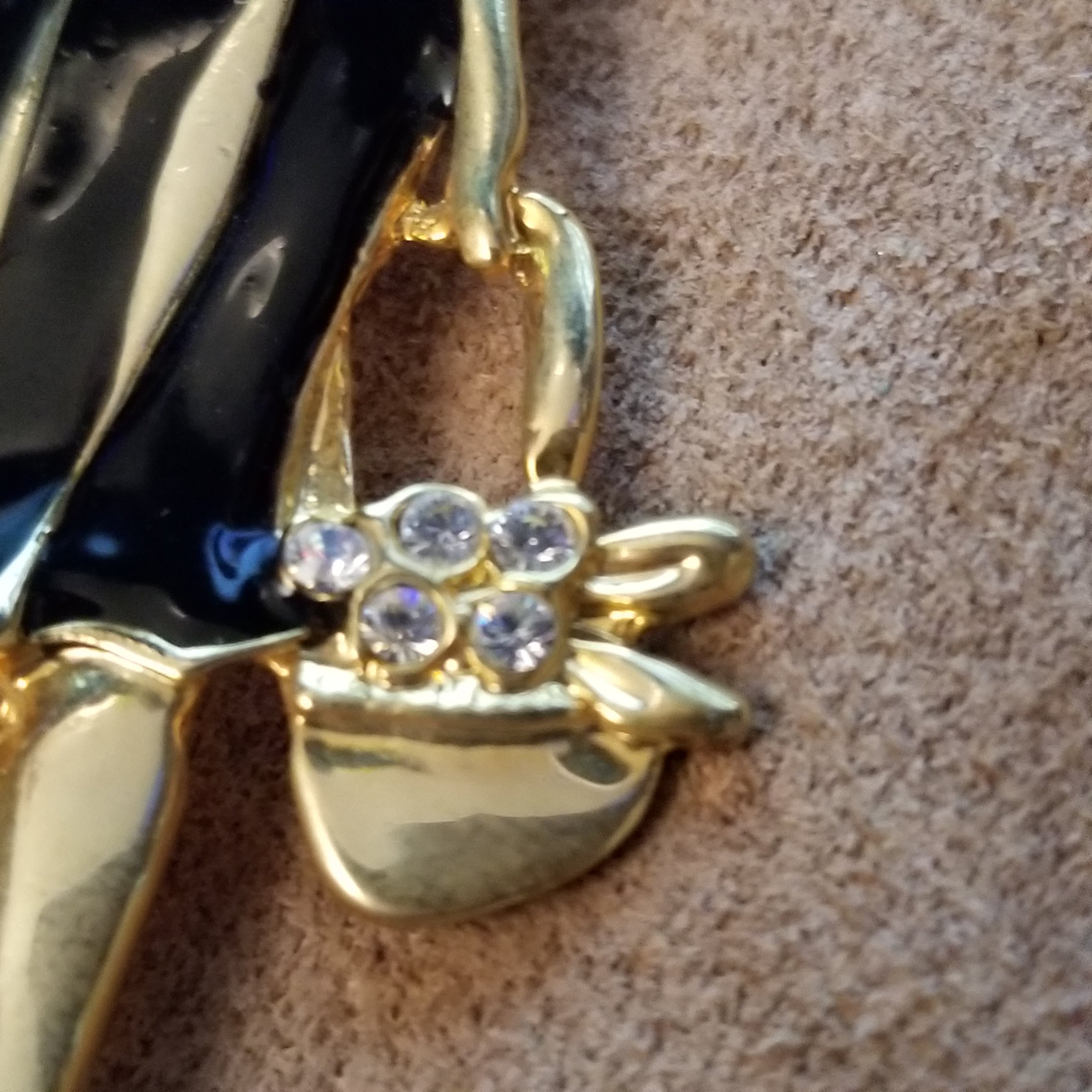 Vintage  Lady And Dog Brooch