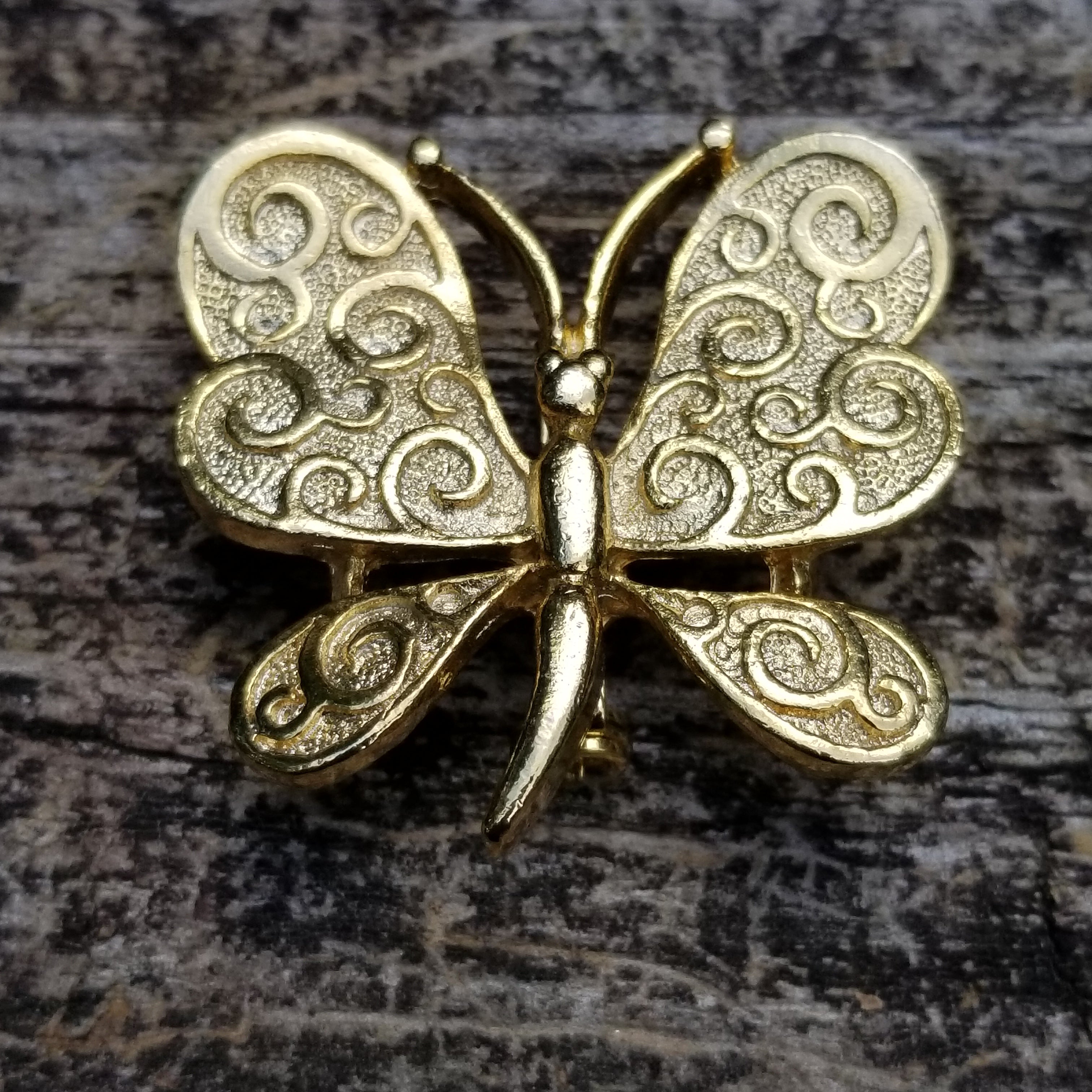 Vintage Gold Tone Gerry's Butterfly