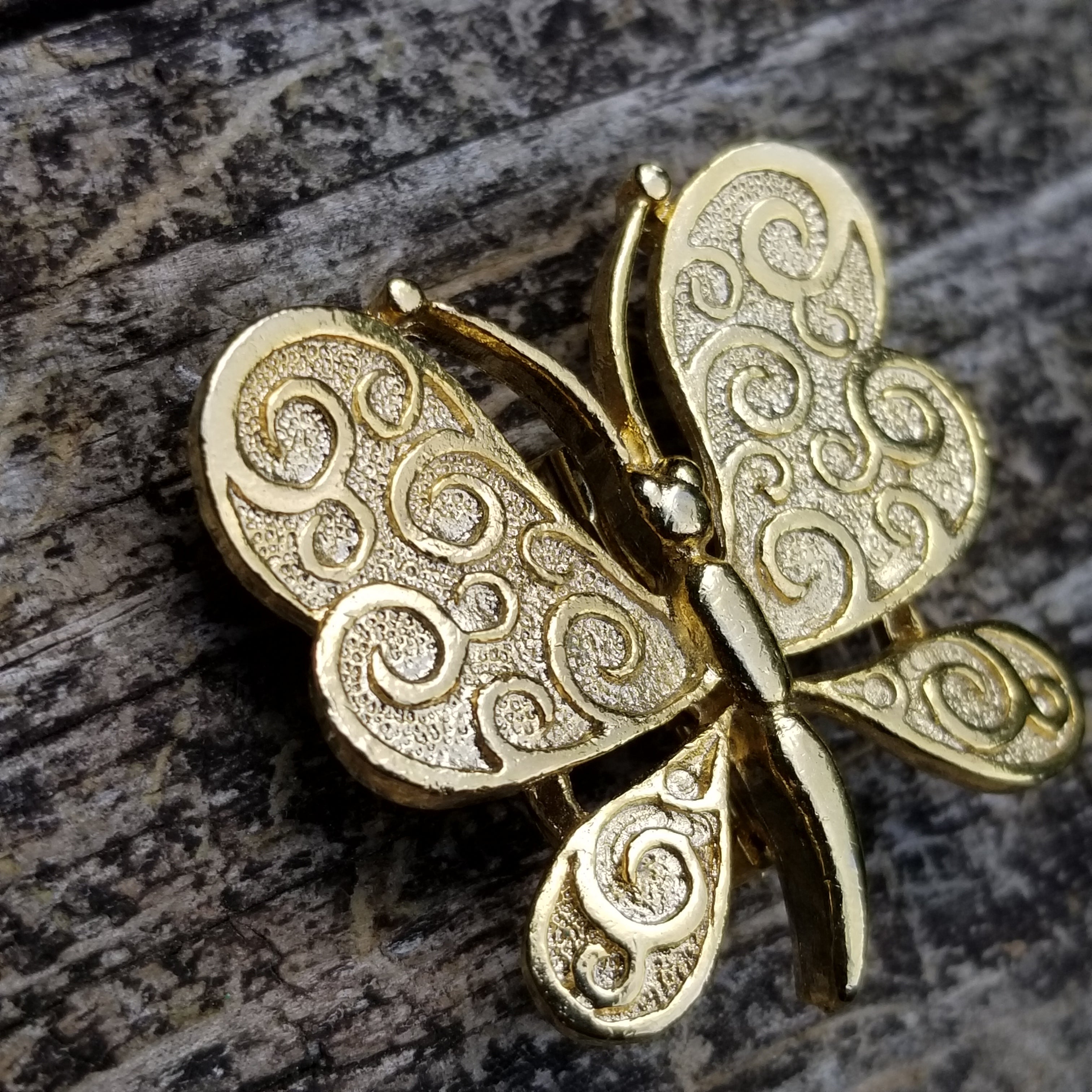 Vintage Gold Tone Gerry's Butterfly