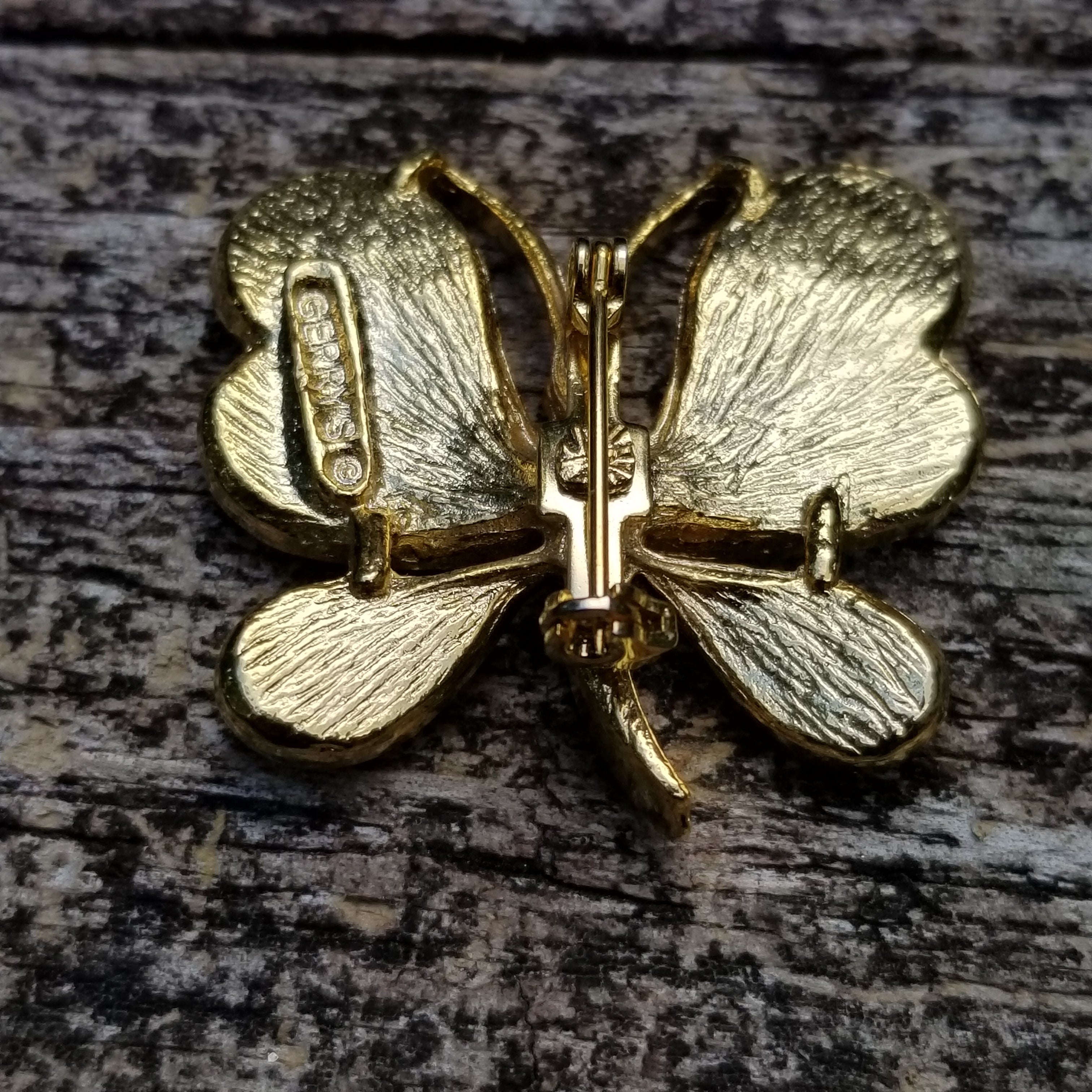 Vintage Gold Tone Gerry's Butterfly