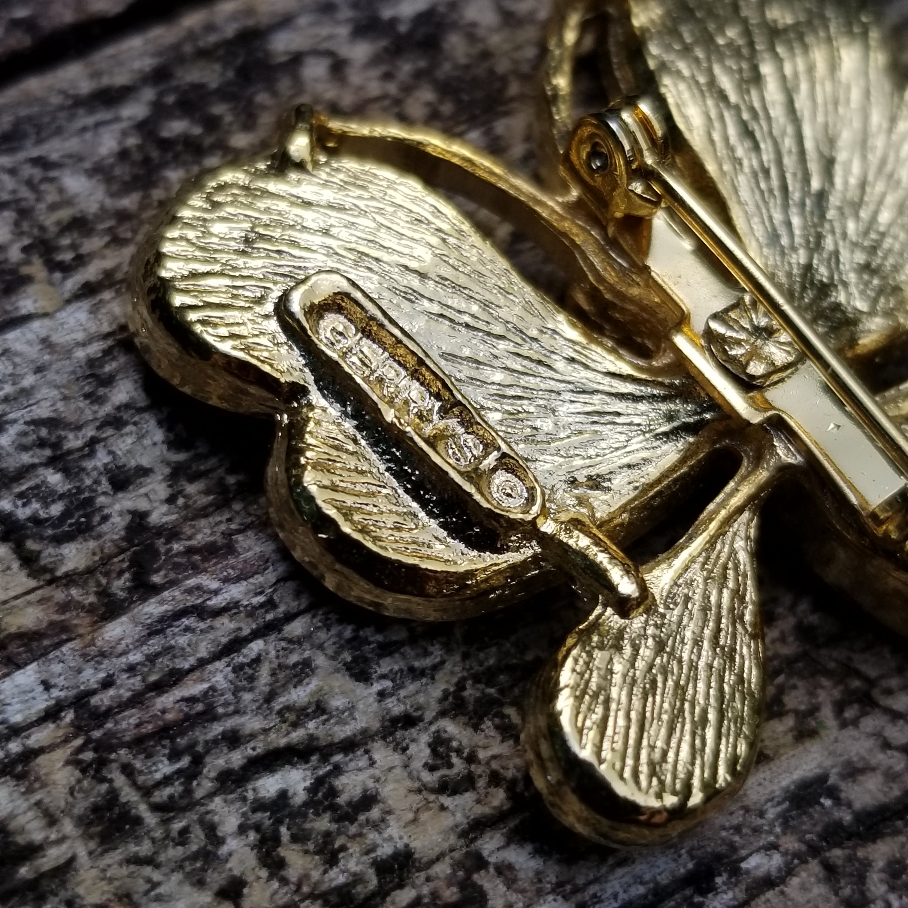 Vintage Gold Tone Gerry's Butterfly