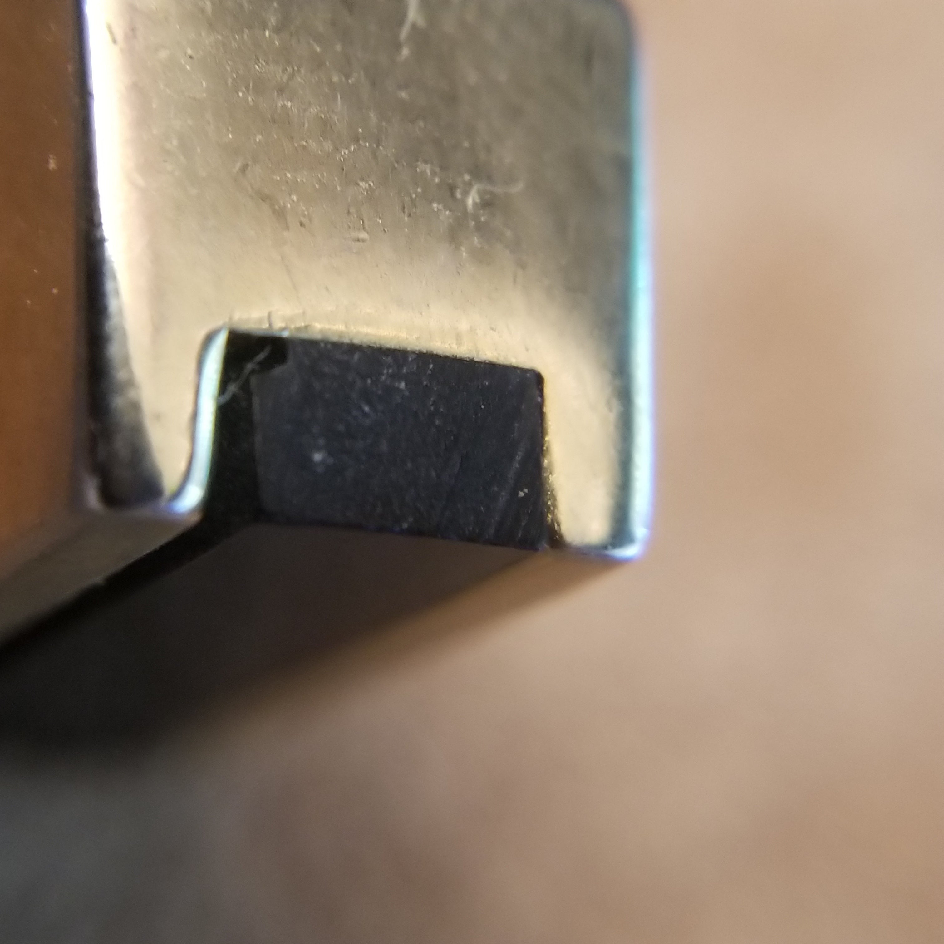 Vintage Faux Onyx Rectangular Cufflinks