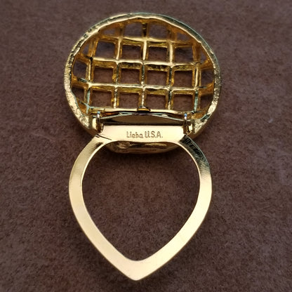 Vintage gold tone Scarf Clip