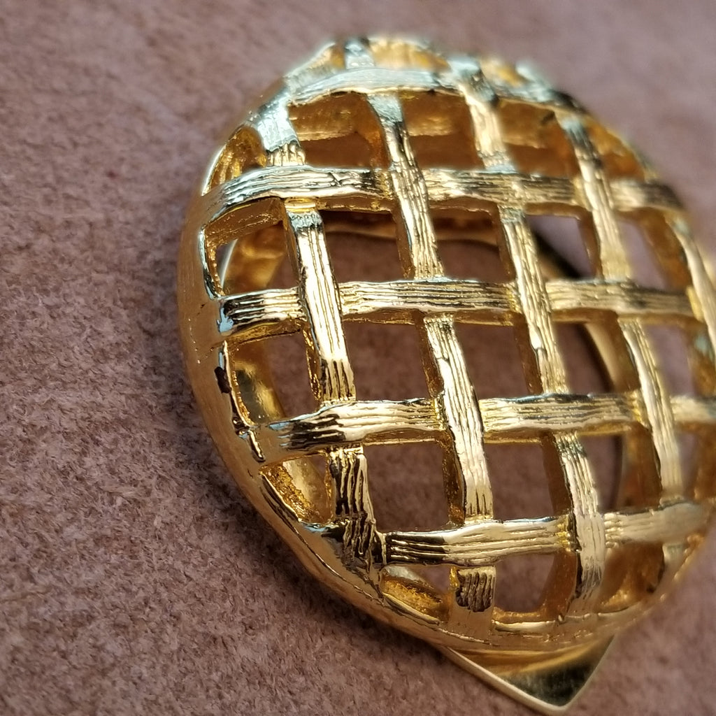 Vintage gold tone Scarf Clip
