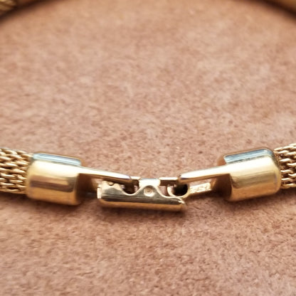 Gold Tone Avon Mesh Bracelet