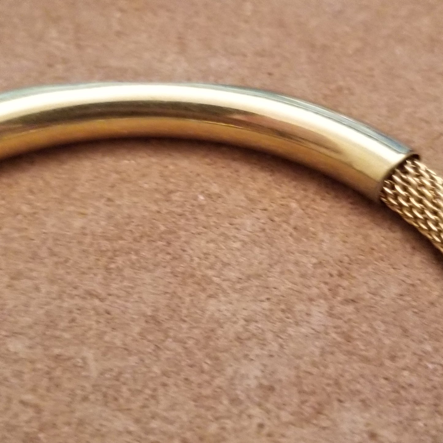 Gold Tone Avon Mesh Bracelet