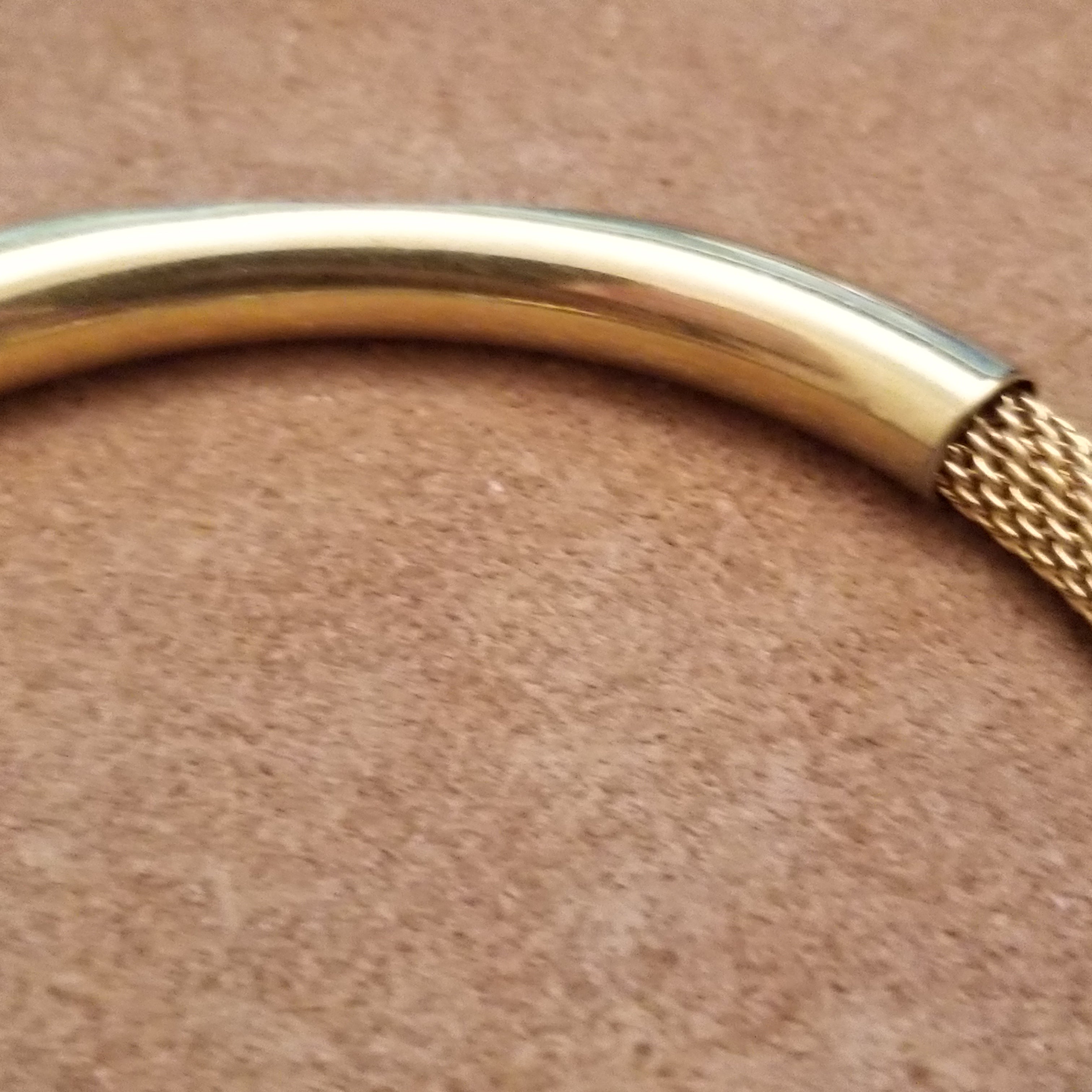 Gold Tone Avon Mesh Bracelet