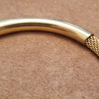 Gold Tone Avon Mesh Bracelet