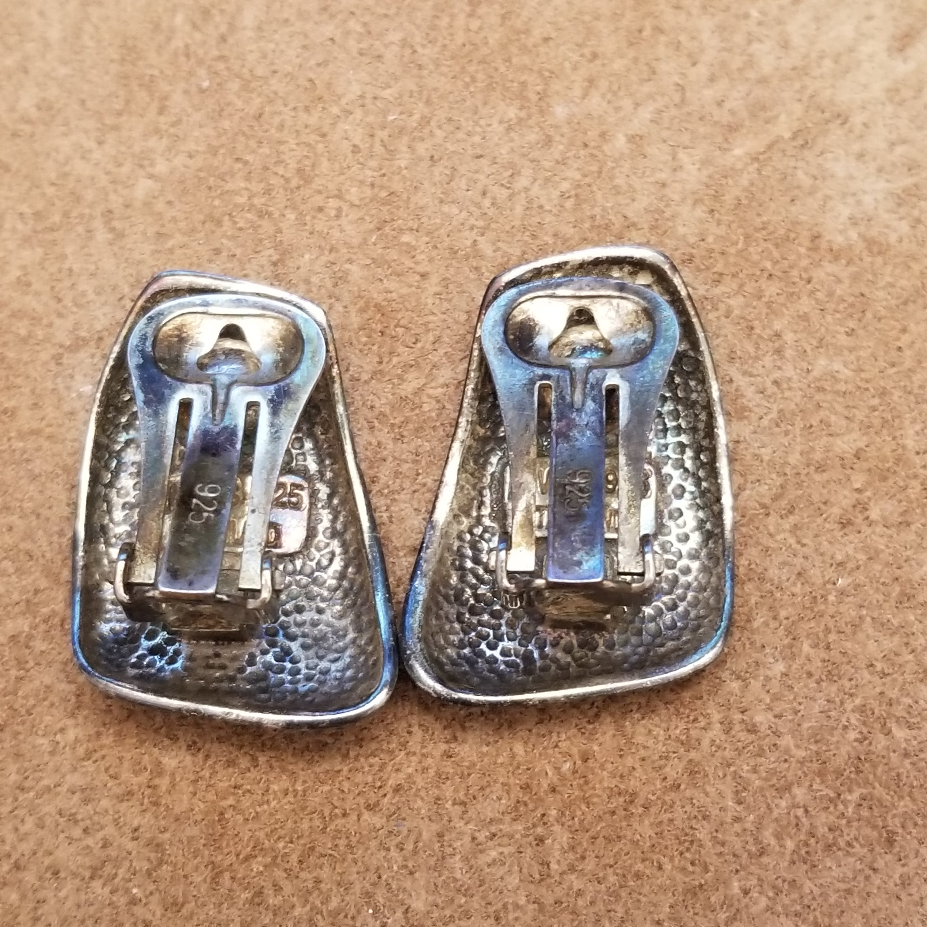 925 Sterling Silver Clip On Earrings