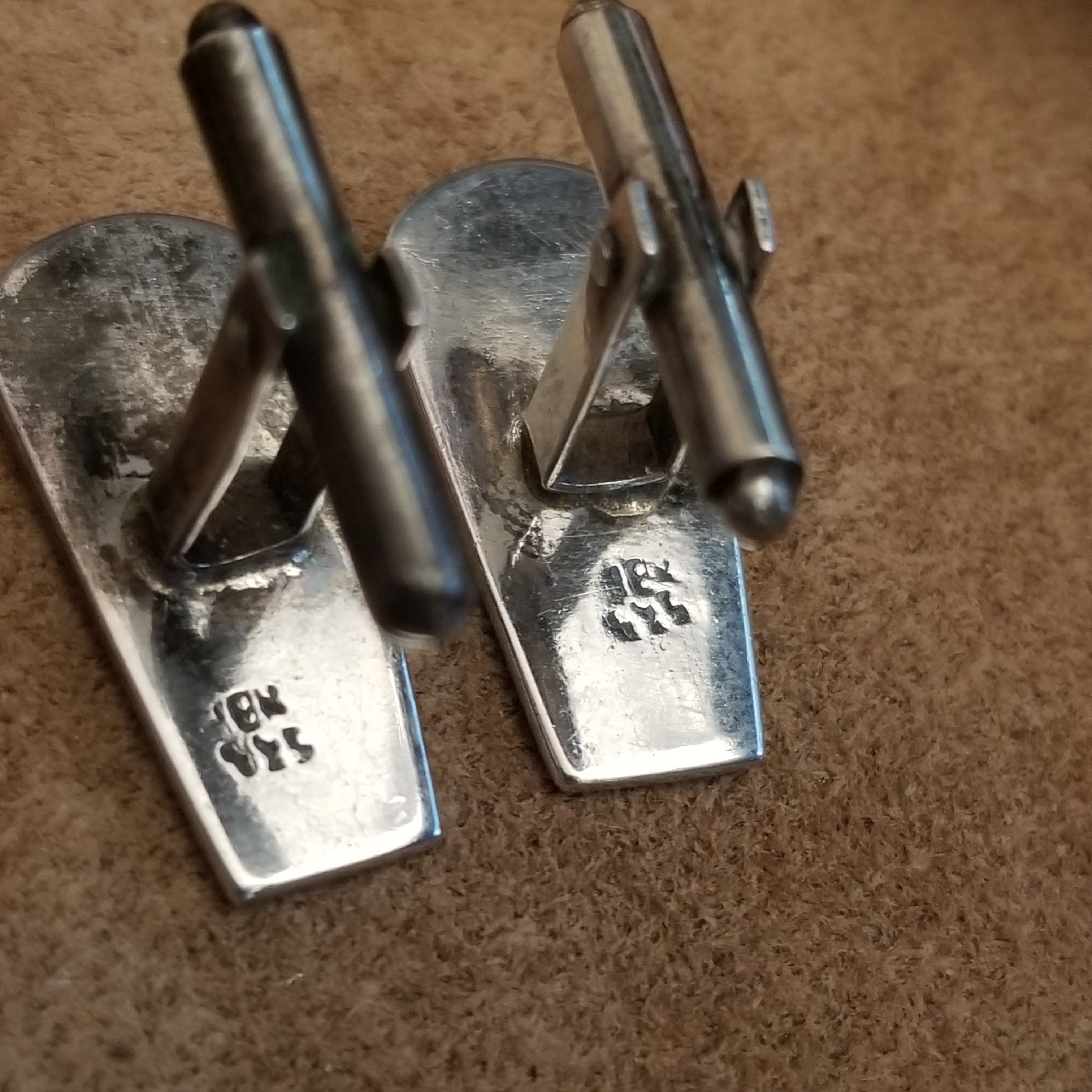 Vintage Mex Alpaca Cufflinks