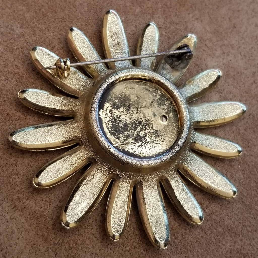 Vintage Avon Daisy Perfume Brooch