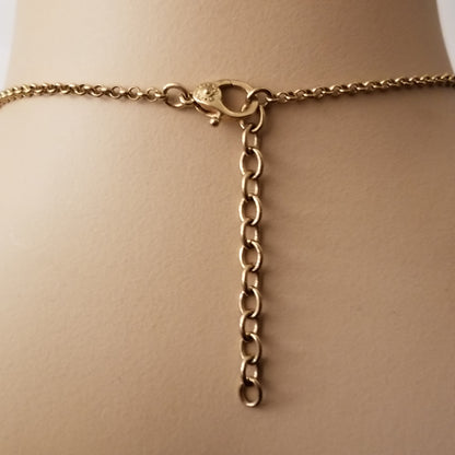 Gold Tone Necklace and Earring Set