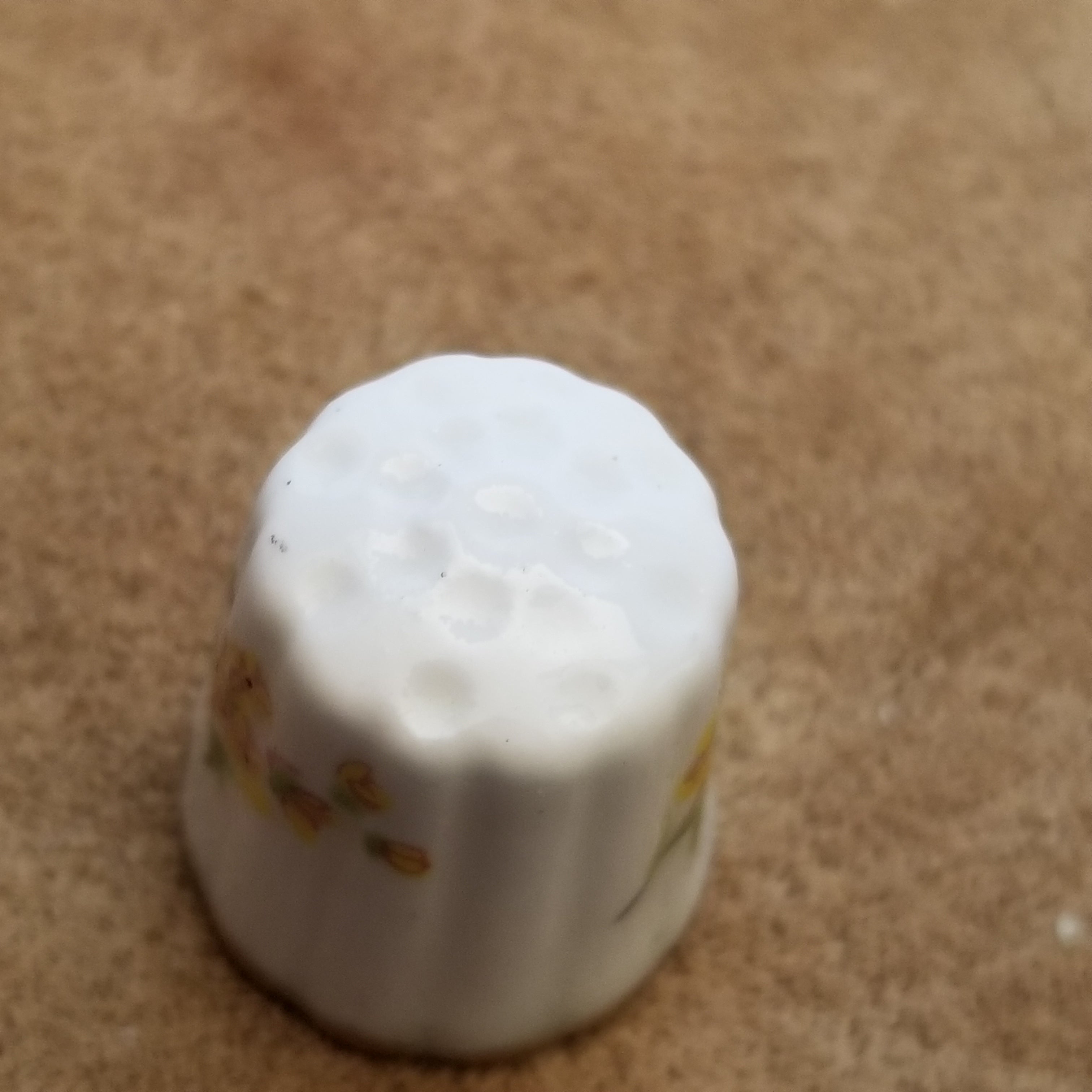 Vintage Flower Ceramic Thimble