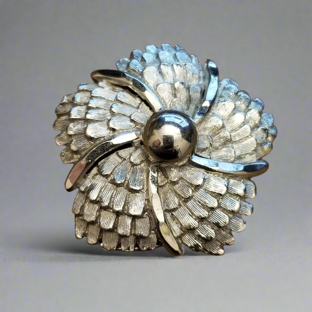 Silver Tone Scarf Clip