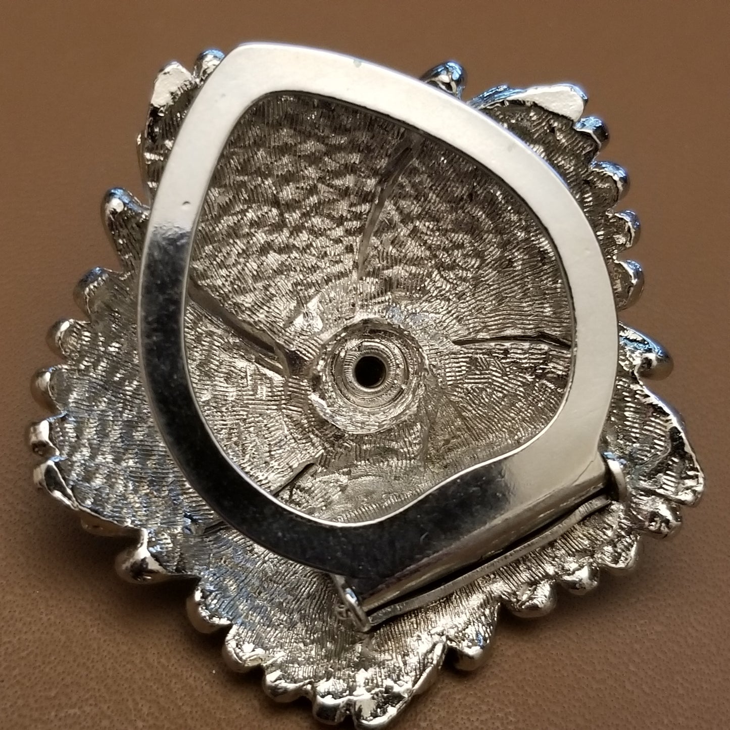 Silver Tone Scarf Clip