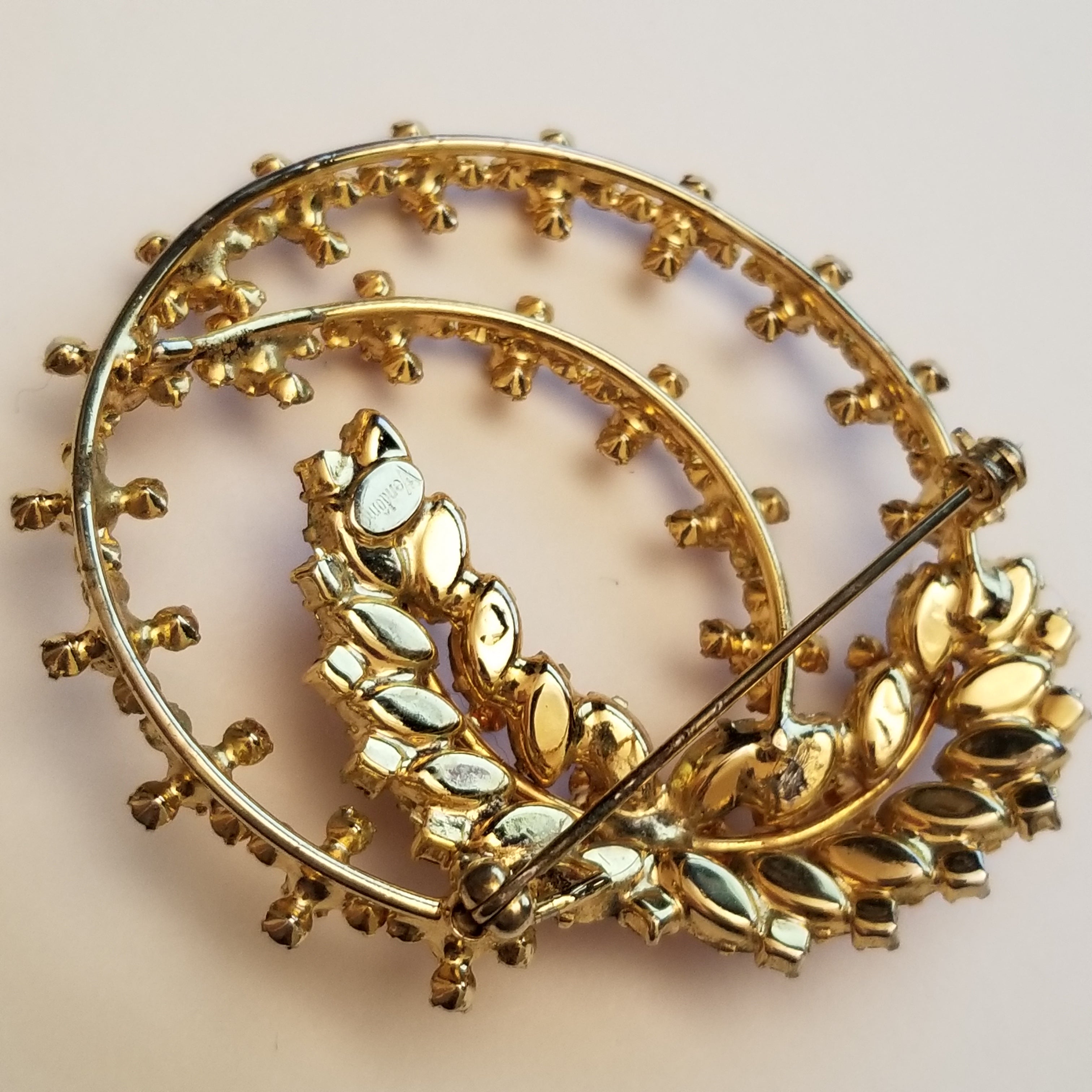Vintage Vandome Rhinestone Brooch