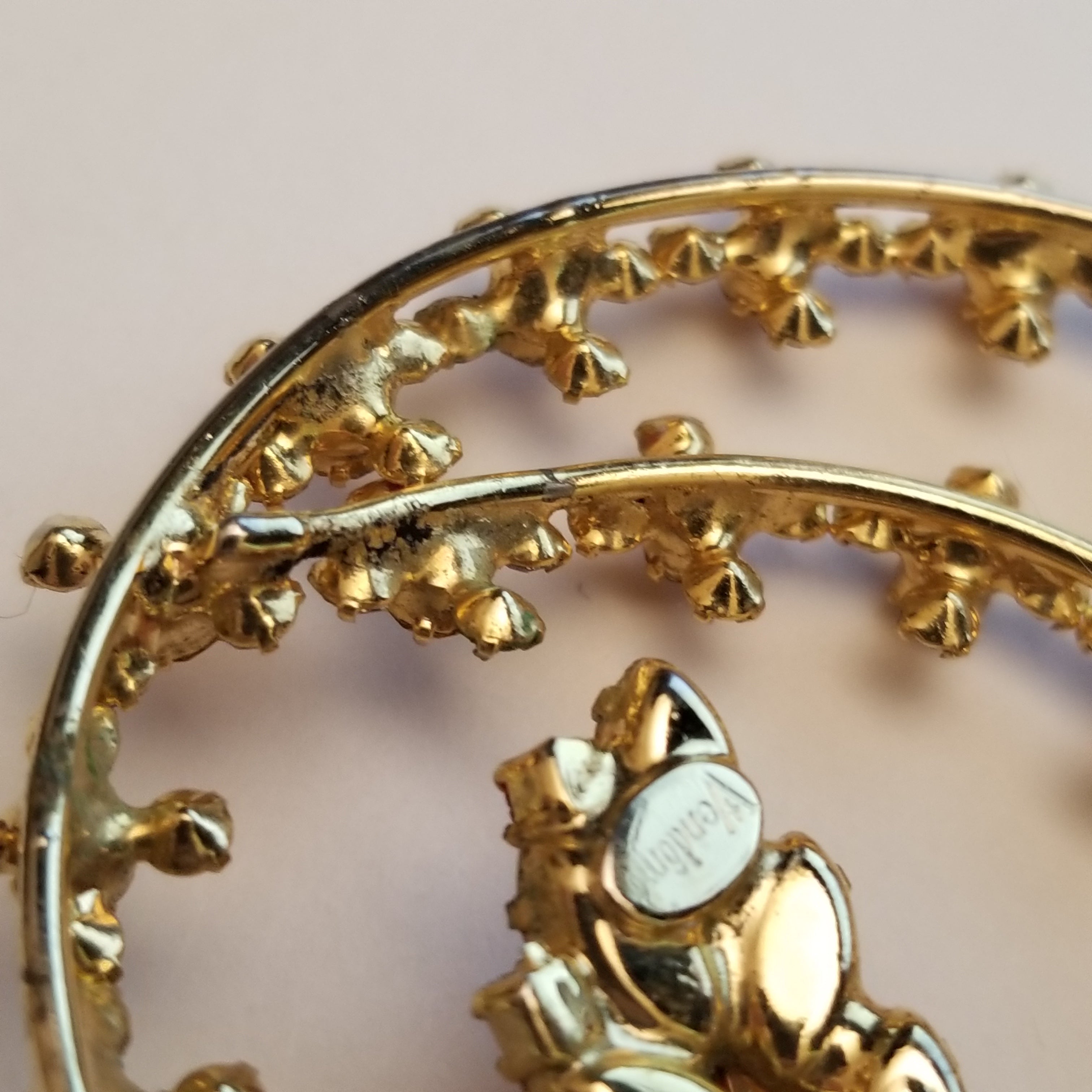 Vintage Vandome Rhinestone Brooch
