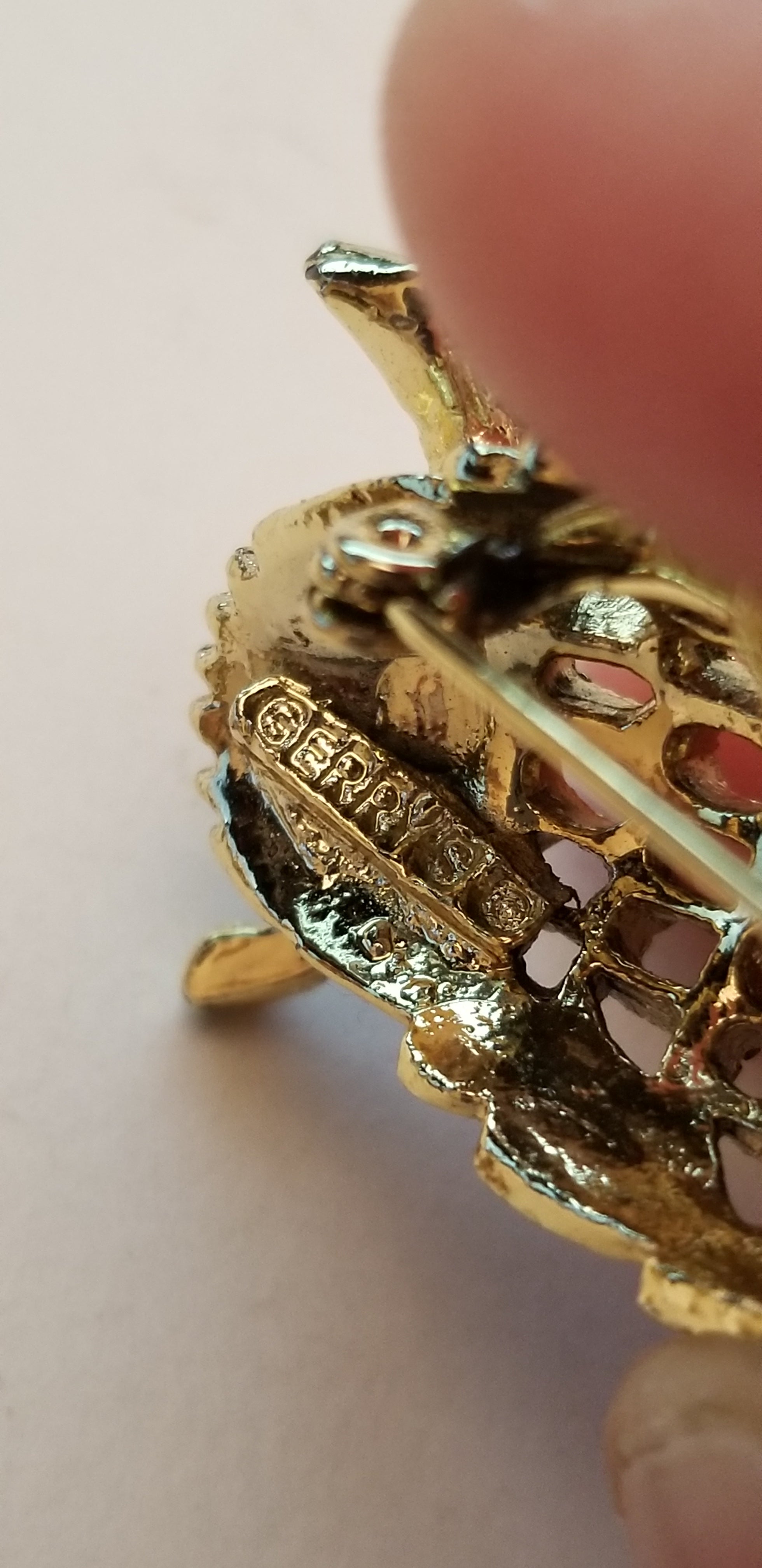 2 Vintage Gold Tone Owl Brooches