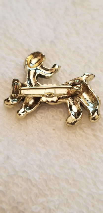 Vintage Poodle Brooch