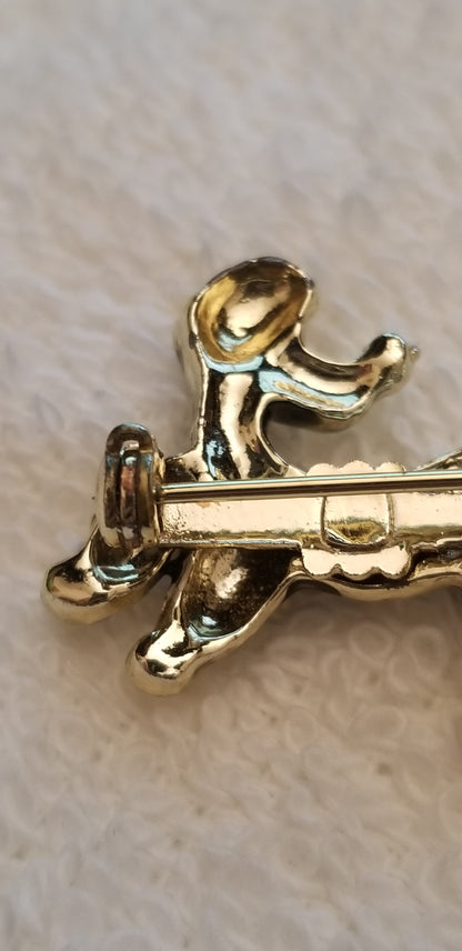 Vintage Poodle Brooch