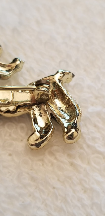 Vintage Poodle Brooch