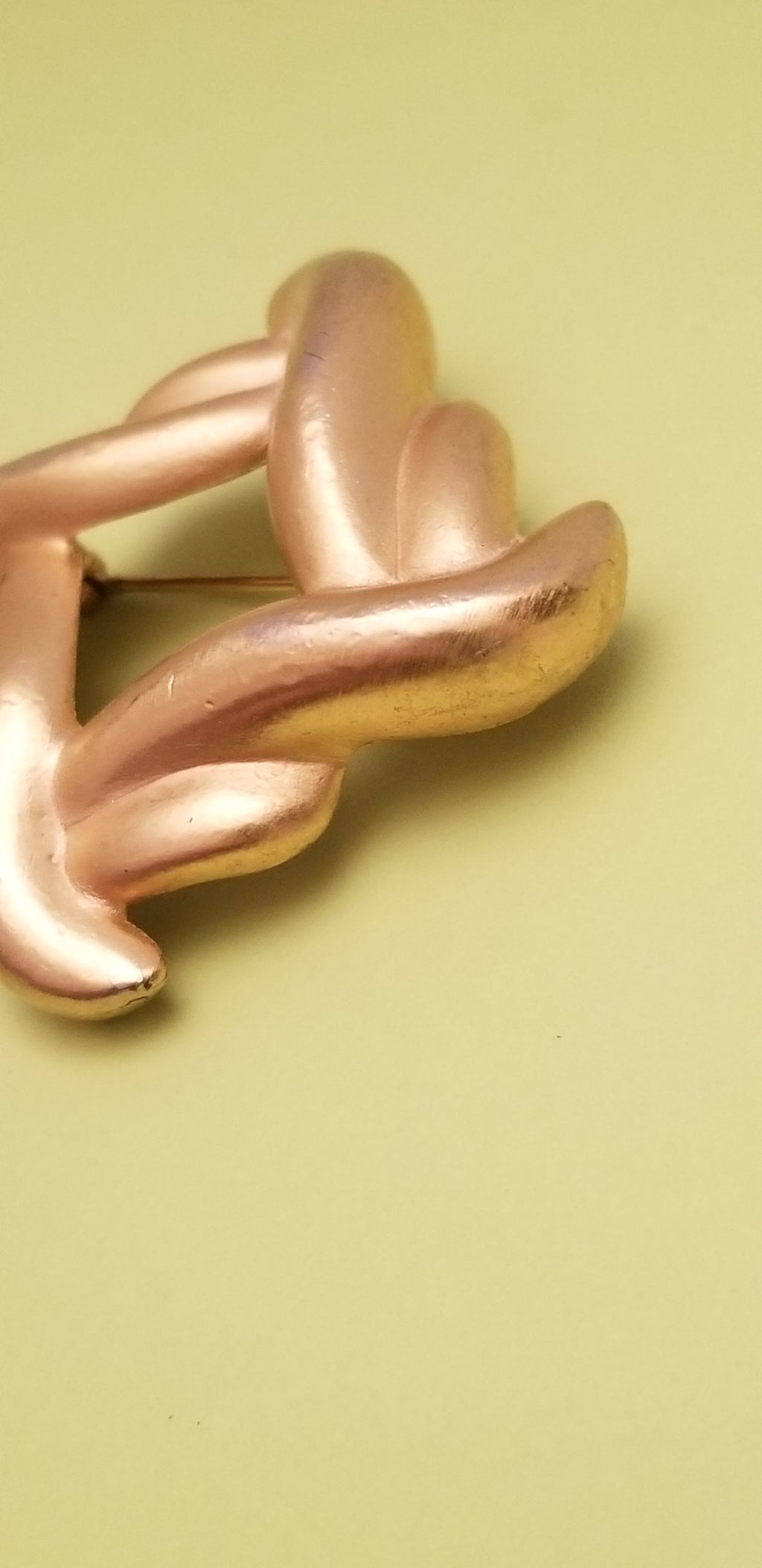 Gold Tone Square Brooch