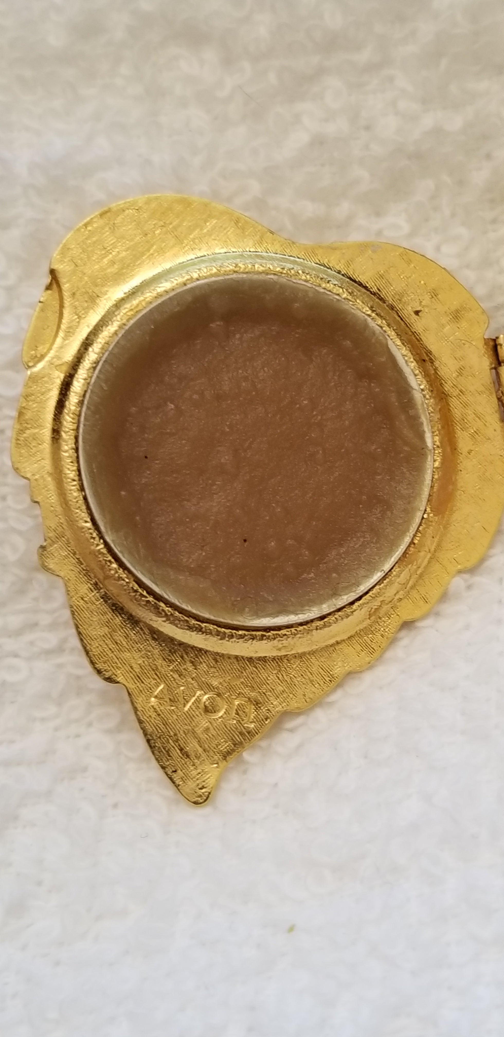 Vintage AVON Perfume Leaf Locket