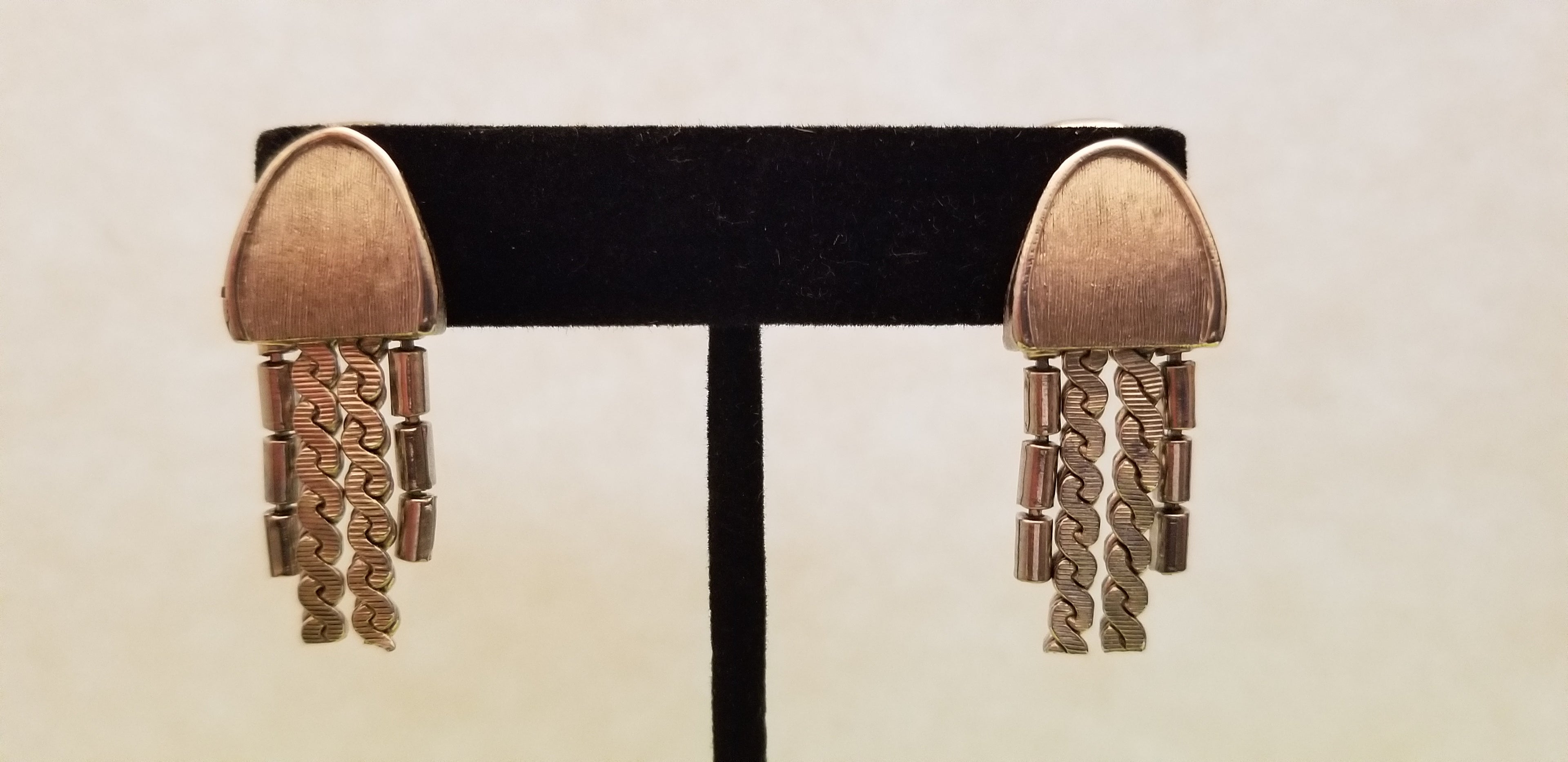 Silver Tone Fringe Earrings