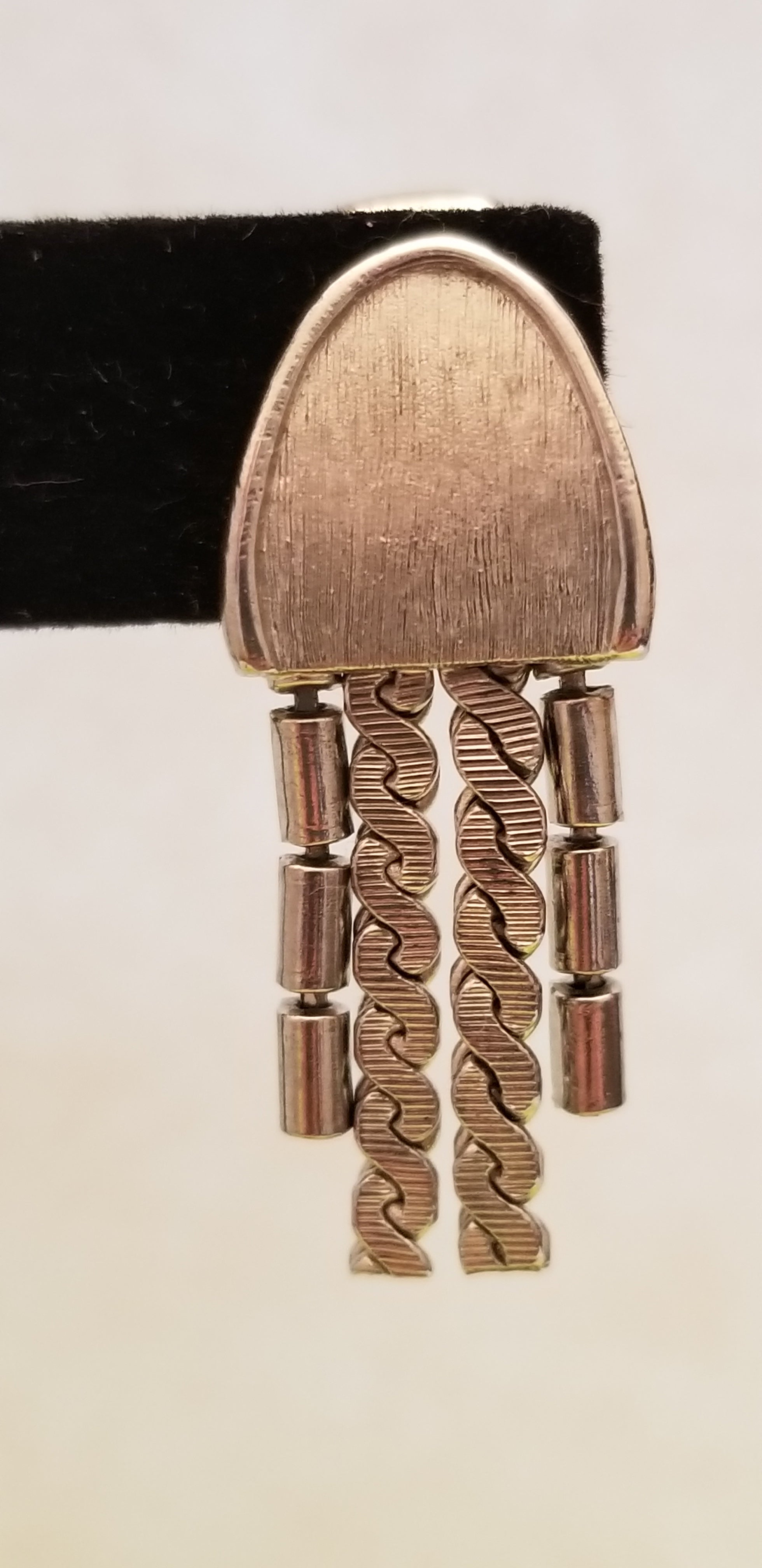 Silver Tone Fringe Earrings