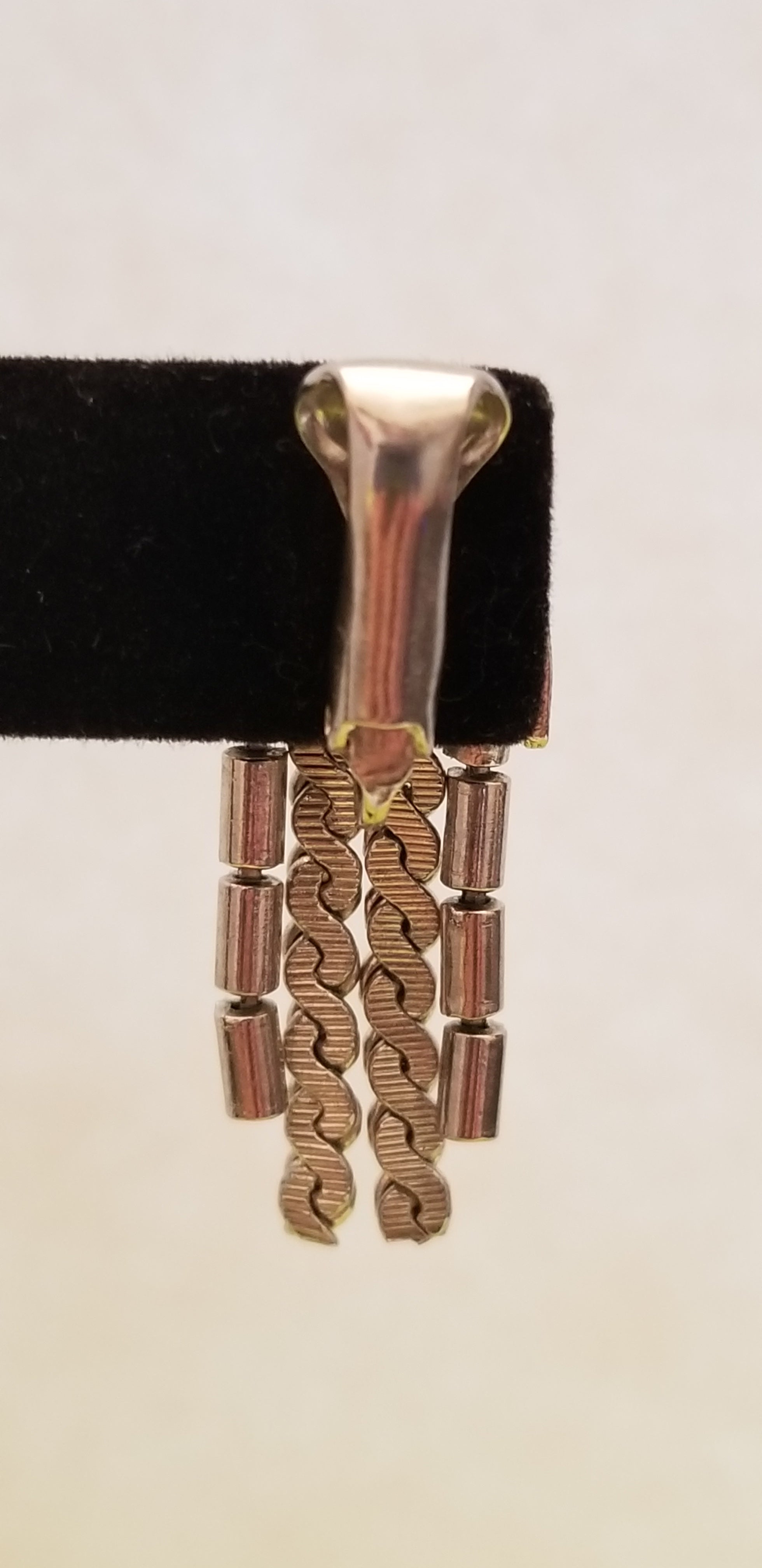Silver Tone Fringe Earrings