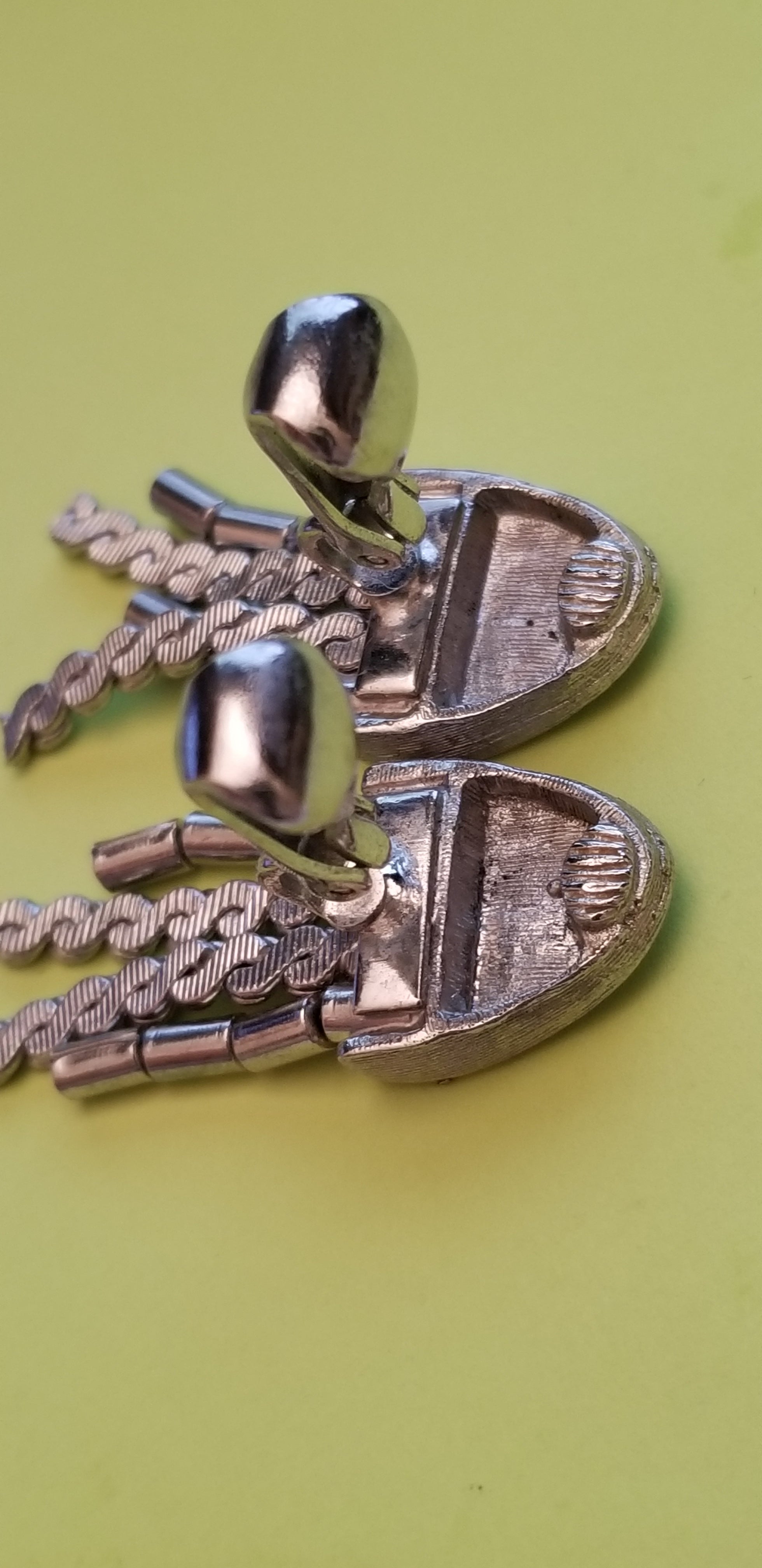 Silver Tone Fringe Earrings