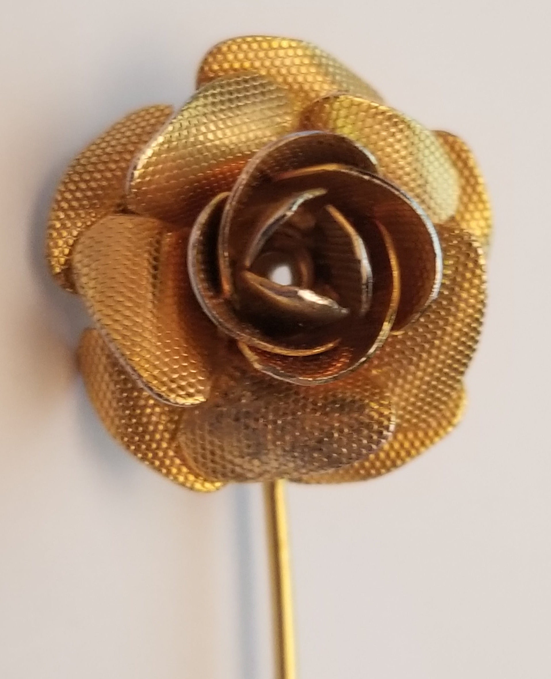 Gold Tone Rose Stick Pin