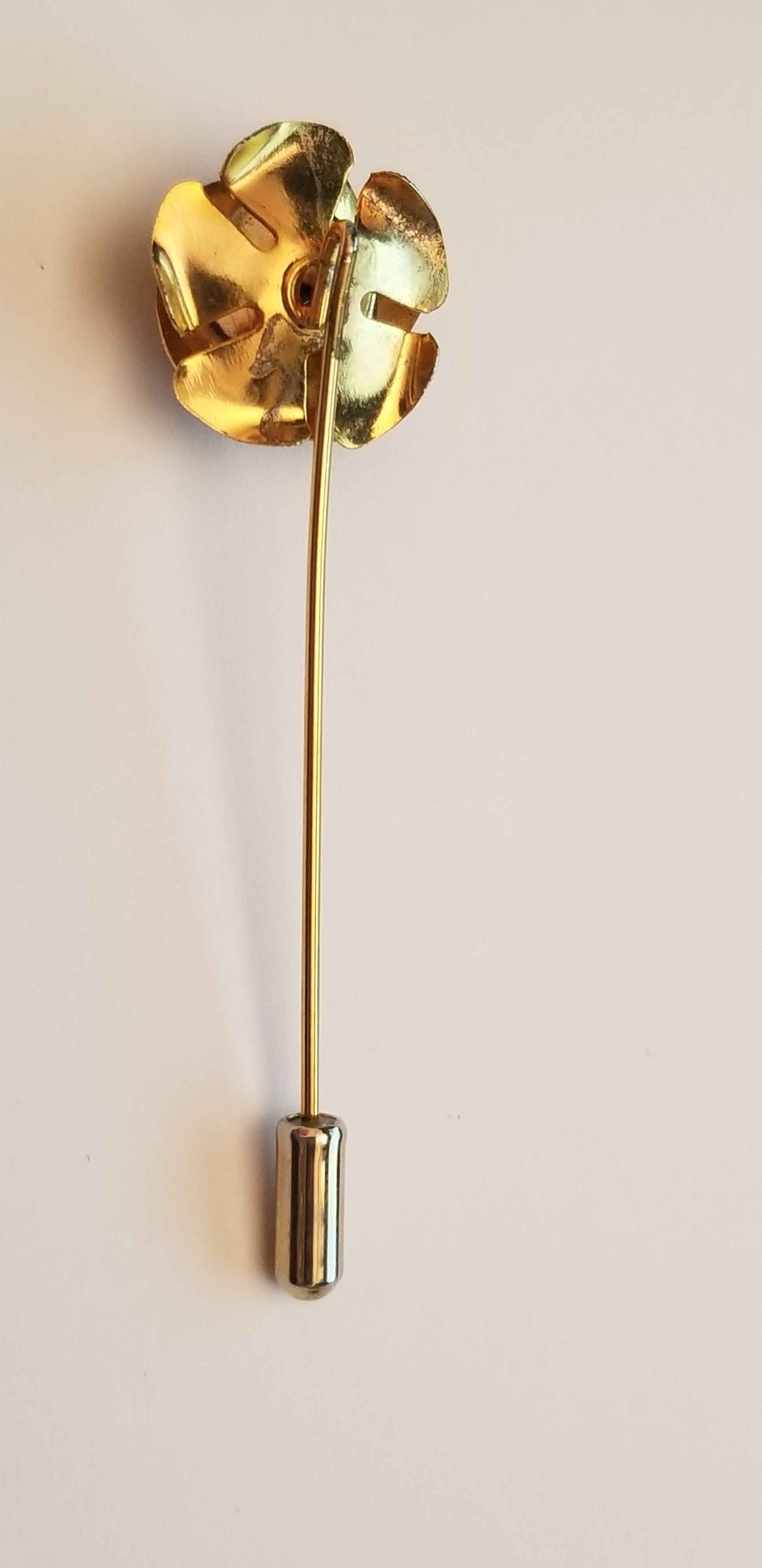 Gold Tone Rose Stick Pin